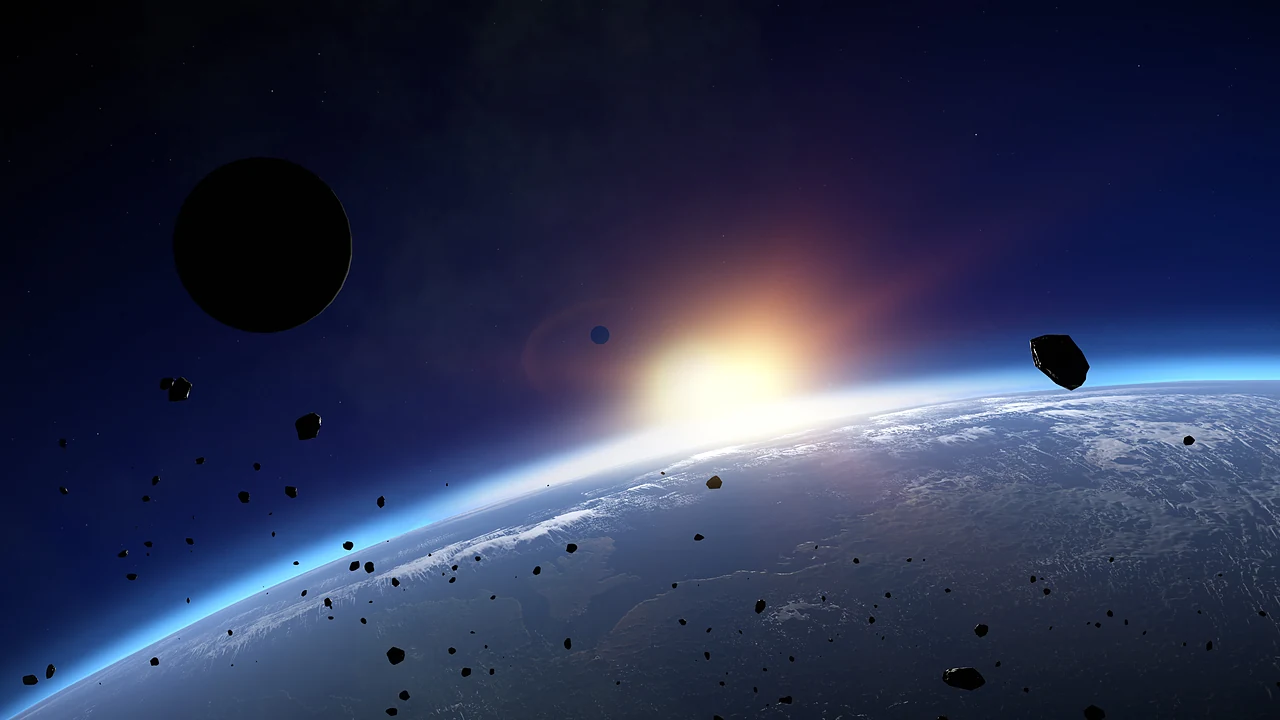 Robinson: The Journey, sunrise breaking over a planet from orbit